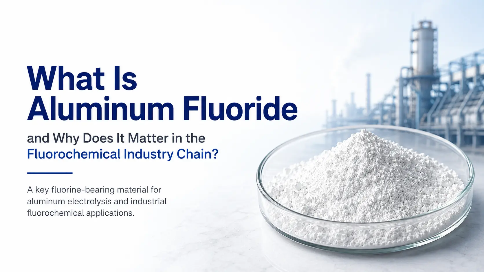 Aluminum fluoride in aluminum electrolysis and fluorochemical industry chain