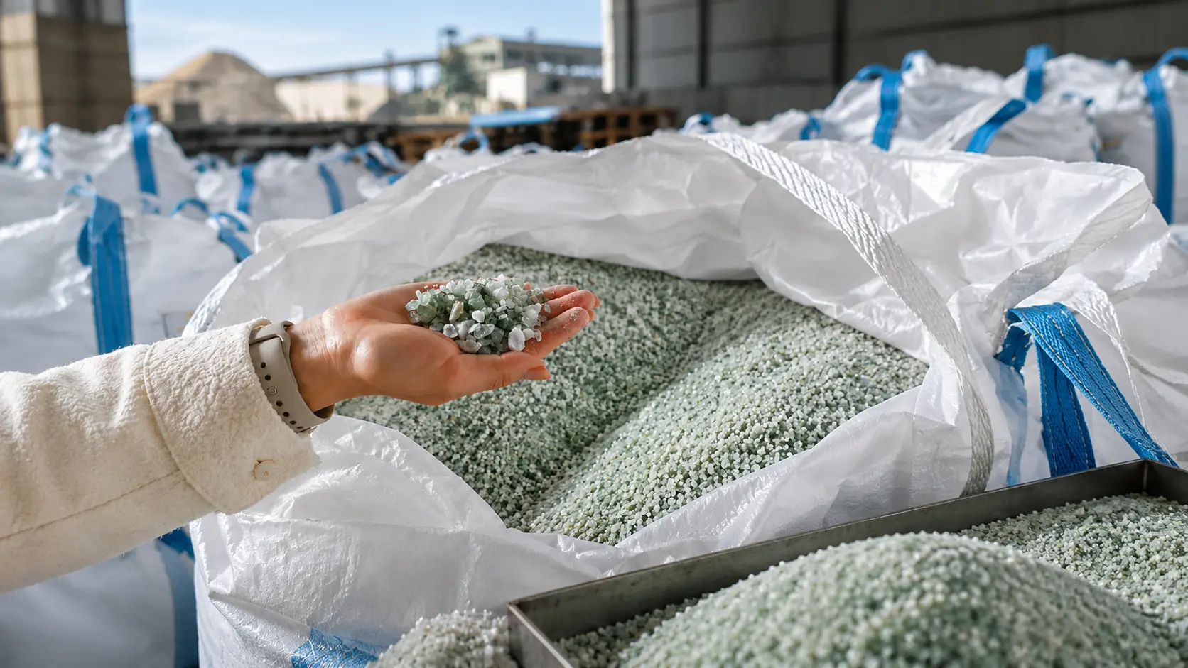Acid-grade fluorspar granules in bulk bags amid tight supply conditions
