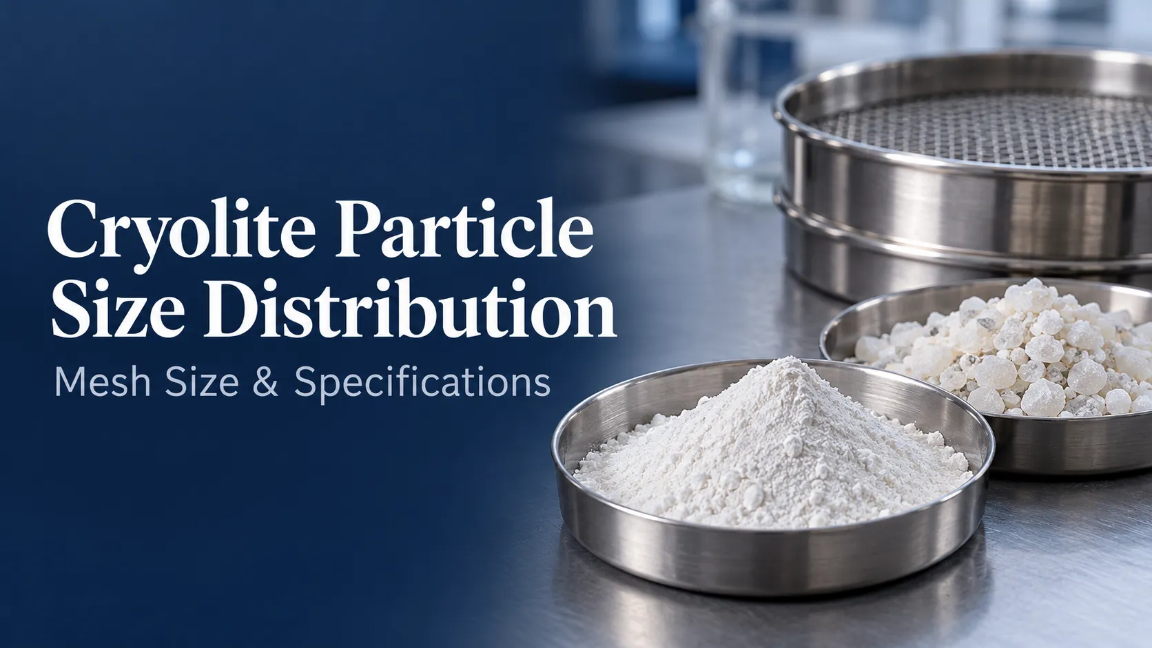 Circular vibrating screens processing white powder and dark granules in a factory workshop.